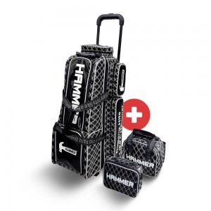HAMMER BIG 3BALL ROLLER BAG - BLACK QUILTING
