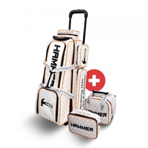 HAMMER BIG 3BALL ROLLER BAG - WHITE QUILTING