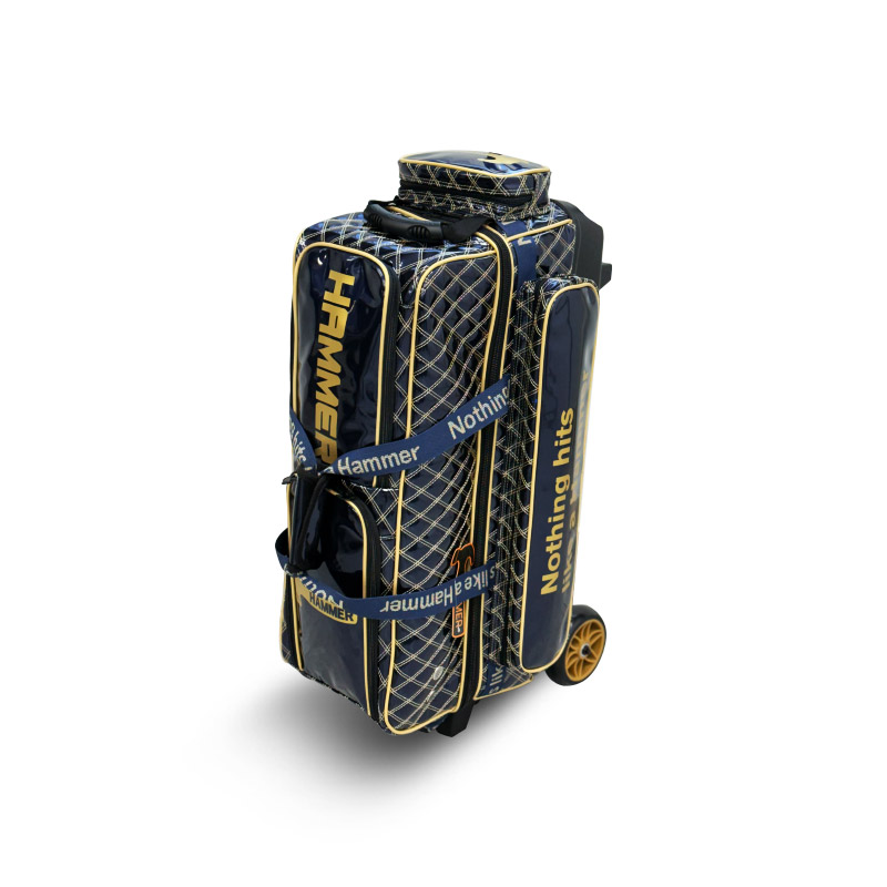 HAMMER SLIM 3BALL ROLLER BAG - NAVY/GOLD